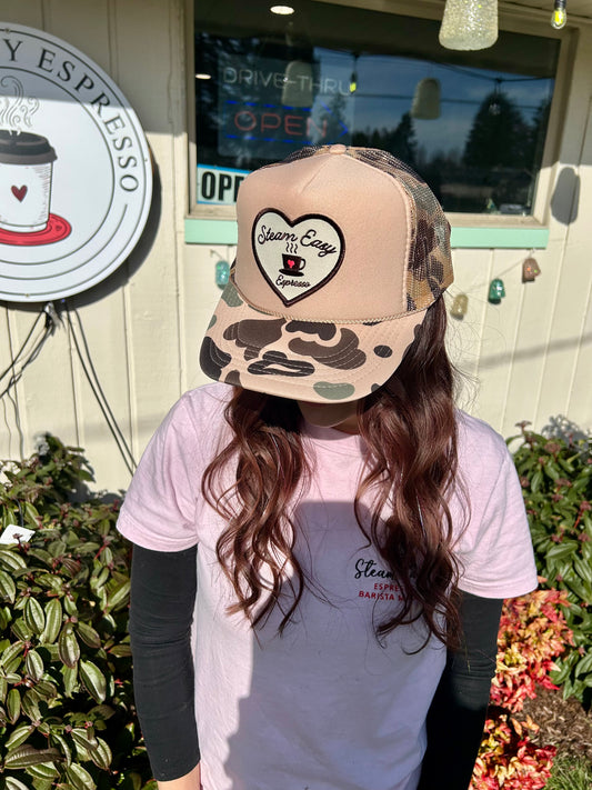 Beige Camo Trucker Hat